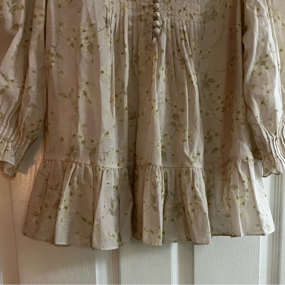 Rebecca Taylor/women’s NWOT Floral Ruffle Blouse Size S - Picture 5 of 9